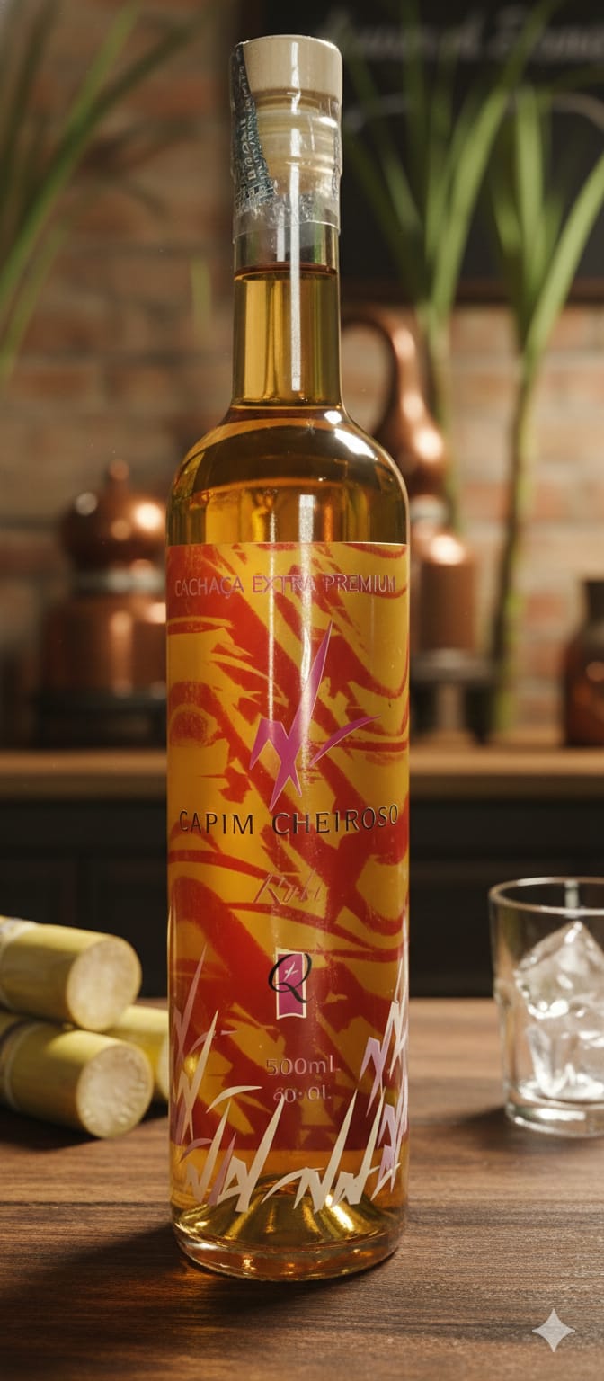 Cachaça Extra Premium Capim Cheiroso Rubi 500 mL