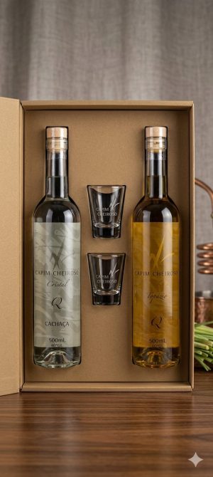 Kit-1 Fechado 500 mL- (uma garrafa Cristal e uma garrafa de Topázio)