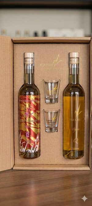 Kit-3 Fechado 500 mL- (uma garrafa Topázio e uma garrafa de Rubi)